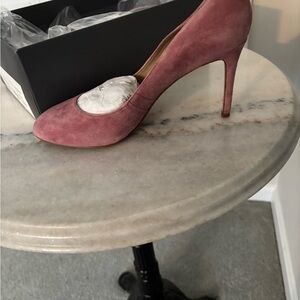 Ann Taylor Rosalie Pink Suede Heels